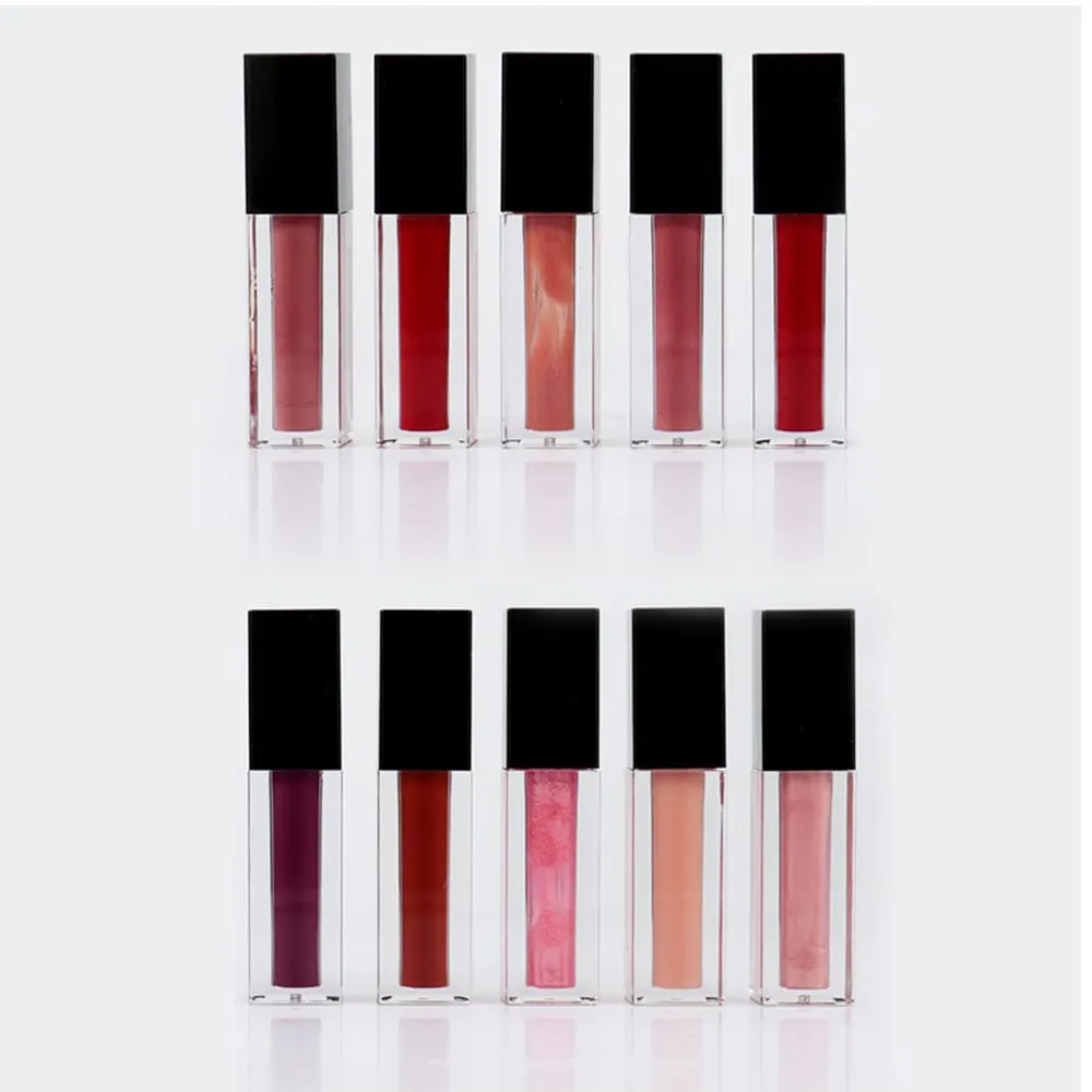 Matte Liquid Lipstick, 10 Colos Ladies Matte Liquid Lipstick Long Lasting Waterproof Velvet Lip Gloss Set Pigmented Lip Makeup Gift for Girls and Women (04#)
