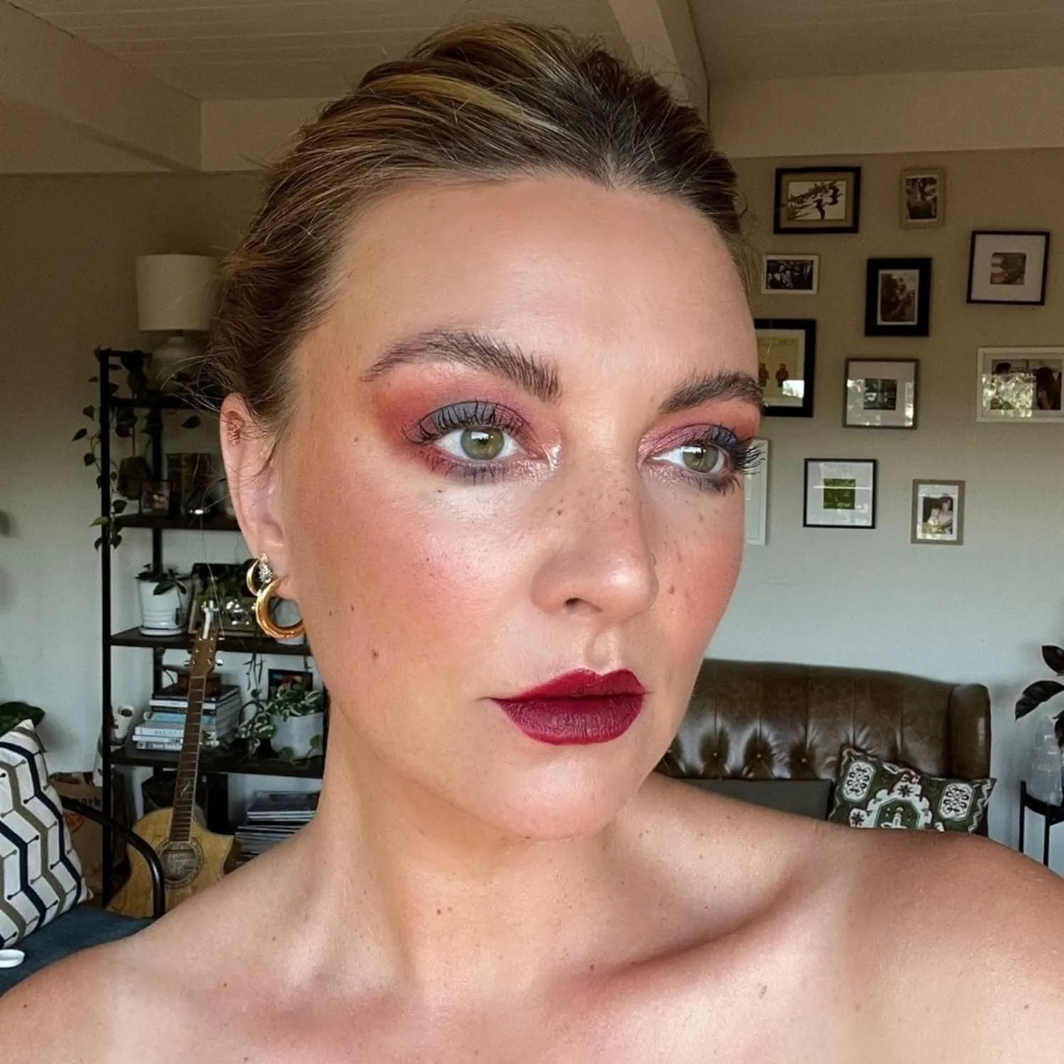 Matte, Long Lasting, Hydrating Vegan Lipstick with Vitamin E and Watermelon Seed Oil (Fierce - Dark Wine Color)