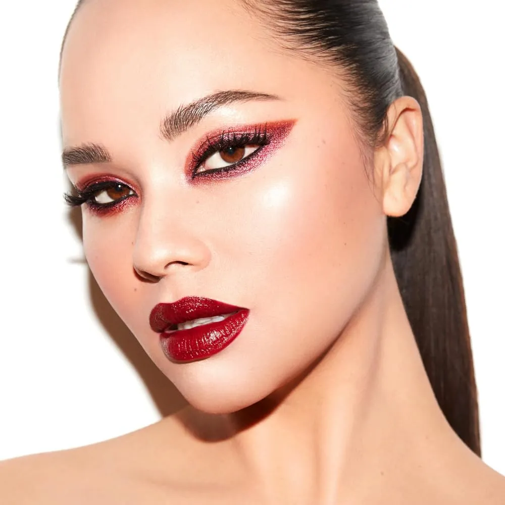 Matte, Long Lasting, Hydrating Vegan Lipstick with Vitamin E and Watermelon Seed Oil (Fierce - Dark Wine Color)