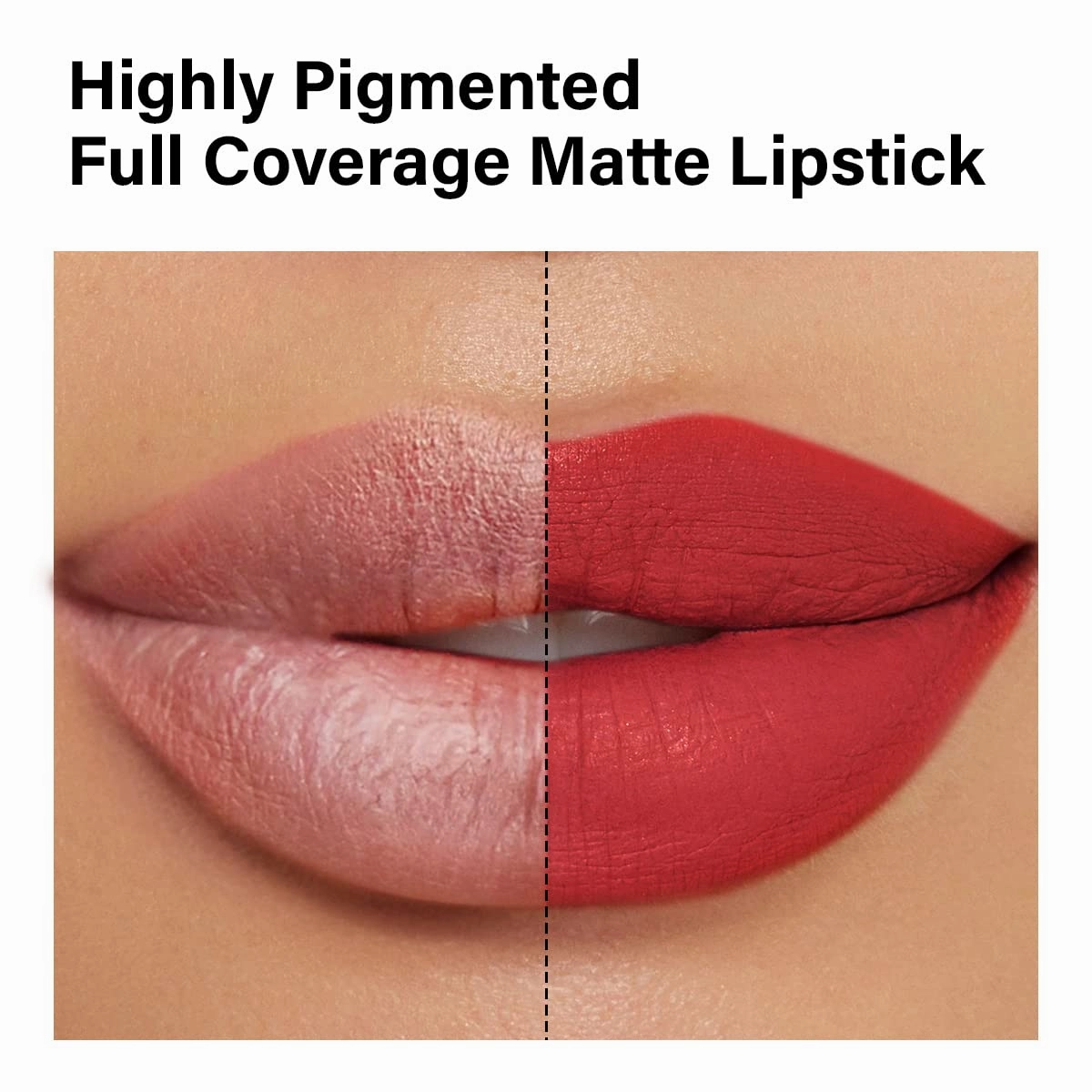 Matte Lipstick Hydrating Lip Color Makeup, Highly Pigmented Lipstick with Moisturizing Formula, Lightweight, Smooth, M02