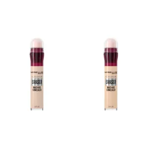 Maybelline Instant Age Rewind Eraser Dark Circles Treatment Multi-Use Concealer, 100, 1 Count (Packaging May Vary) & Instant Age Rewind Eraser Dark Circles Treatment Multi-Use Concealer, 110, 1 Count