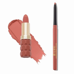 Milani Color Fetish Lipstick and Understatement Lipliner Bundle - Pleasure & Nude Entrance