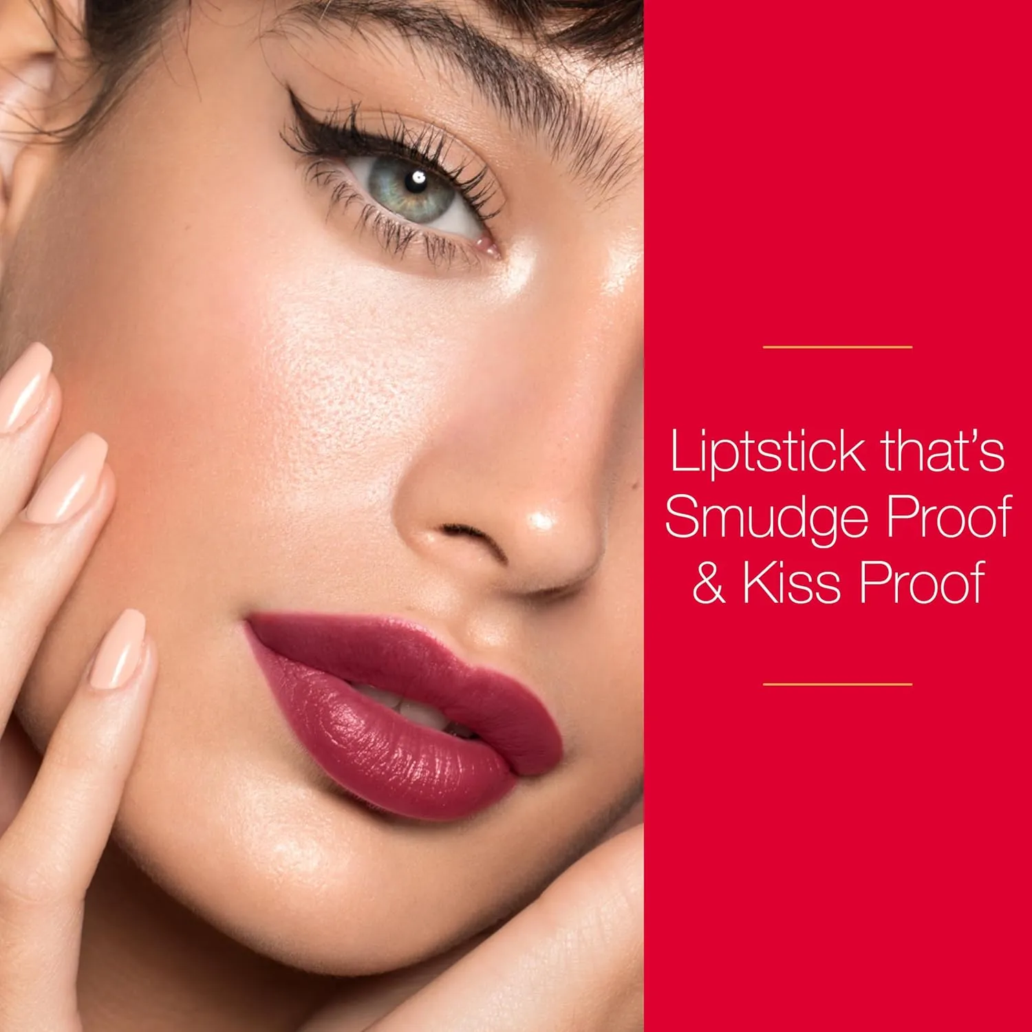 Mirabella Sealed with a Kiss Lipstick for Women - Smudge Proof Lip Stick, Long Lasting Satin Lipstick with No Bleed Hydrating Formula - Lanolin & Vitamin E Infused (Barely Beige)