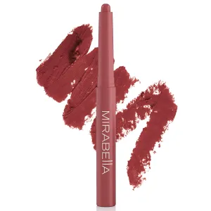 Mirabella Velvet Matte Lip Crayon - Long Lasting Lipstick Crayon & Lip Liner - Retractable, Highly Pigmented Lip Tint & Moisturizing Antioxidant Formula - Mystic Mauve