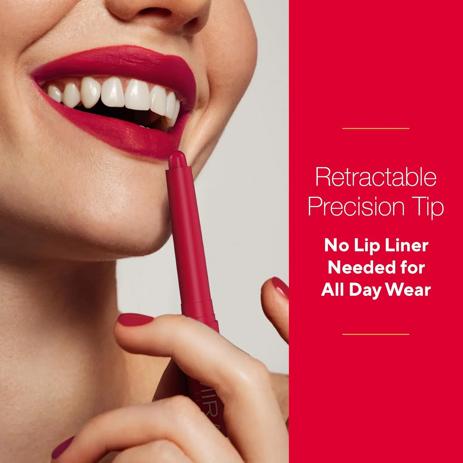 Mirabella Velvet Matte Lip Crayon - Long Lasting Lipstick Crayon & Lip Liner - Retractable, Highly Pigmented Lip Tint & Moisturizing Antioxidant Formula - Sunset Coral