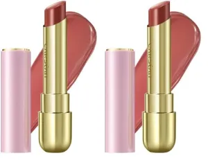 Moisturizing Creamy Lipstick, Long-lasting High Pigmented Lip Color, Smooth, Hydrating, Nude Pink, 01 (Pack of 2)