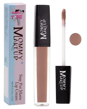 Mommy Makeup Stay Put Matte Lip Cream - Kiss-proof, Transfer-proof, Smudge-Proof, Waterproof, Long Lasting Lipstick - Hydarting Formula with Vitamin E (Bridget)