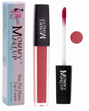 Mommy Makeup Stay Put Matte Lip Cream - Kiss-proof, Transfer-proof, Smudge-Proof, Waterproof, Long Lasting Lipstick - Hydarting Formula with Vitamin E (Marilyn)