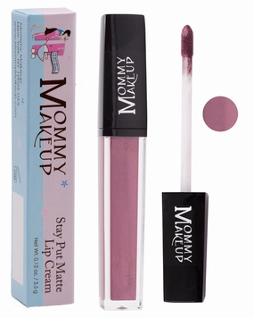 Mommy Makeup Stay Put Matte Lip Cream - Kiss-proof, Transfer-proof, Smudge-Proof, Waterproof, Long Lasting Lipstick - Hydarting Formula with Vitamin E (Roxie)