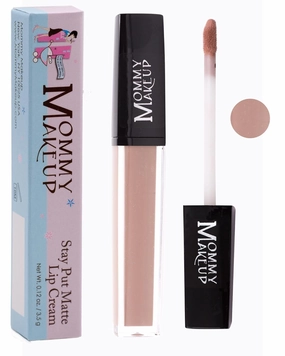 Mommy Makeup Stay Put Matte Lip Cream - Kiss-proof, Transfer-proof, Smudge-Proof, Waterproof, Long Lasting Lipstick - Hydarting Formula with Vitamin E (Twiggy)