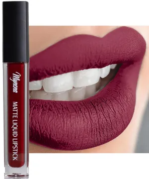 Mynena Burgundy Red Lip Stain Long-Lasting Waterproof | Lightweight Comfortable Non-Drying | High Pigment Intense Color Liquid Matte Lipstick | Paraben-Free Talc-Free Vegan & Cruelty-Free | Emma