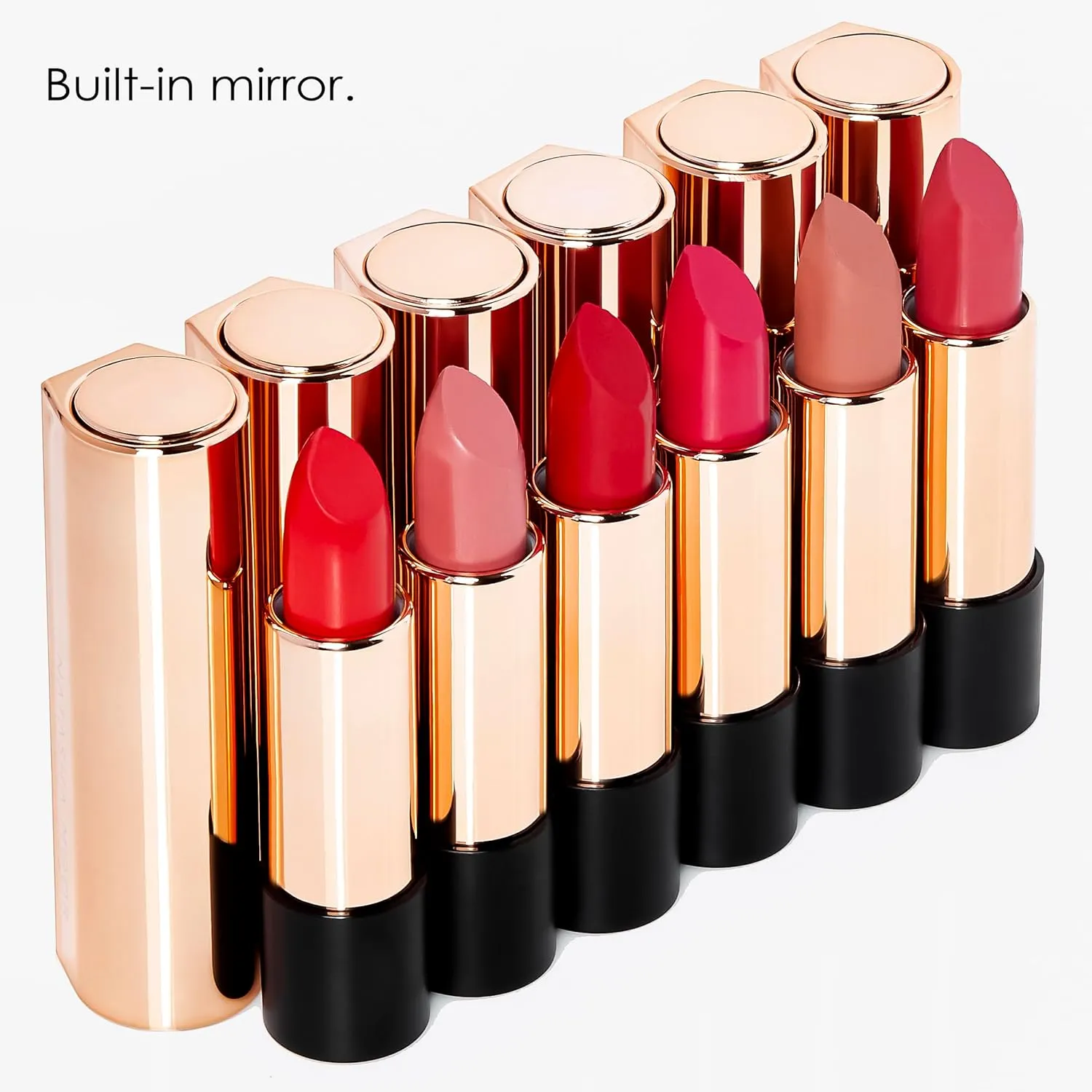 NATASHA MOOR Silk Suede Lipstick for Women - Long-Lasting, Waterproof Lipstick with Hydrating Semi-Matte Finish - Creamy, Cruelty-Free - Highly Pigmented with Mirror - 24-Hour Stay Power (EUPHORIA)