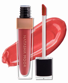 NATASHA MOOR: Molten Matte Liquid Lipstick - Long-Lasting, Hydrating, Matte Finish with Moisturizing Vitamin E - Waterproof, Kiss-Proof, Cruelty-Free - 12-Hour Stay Power - DRIVE