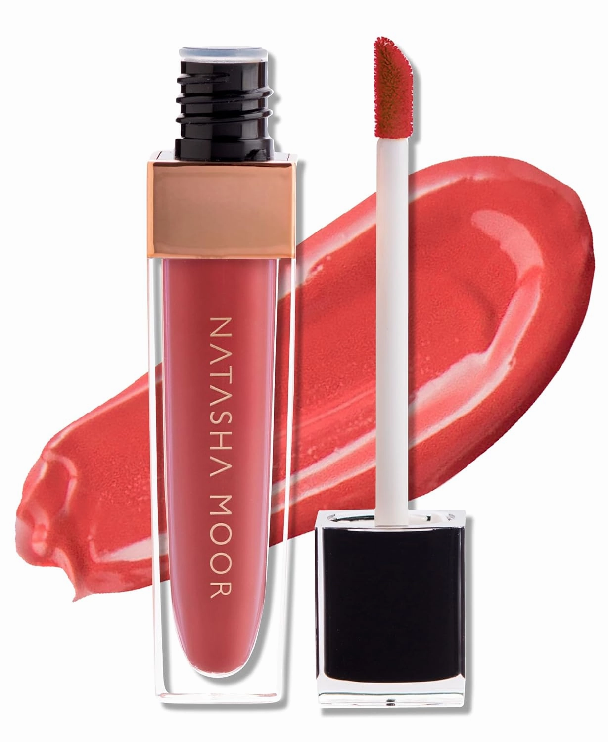 NATASHA MOOR: Molten Matte Liquid Lipstick - Long-Lasting, Hydrating, Matte Finish with Moisturizing Vitamin E - Waterproof, Kiss-Proof, Cruelty-Free - 12-Hour Stay Power - DRIVE