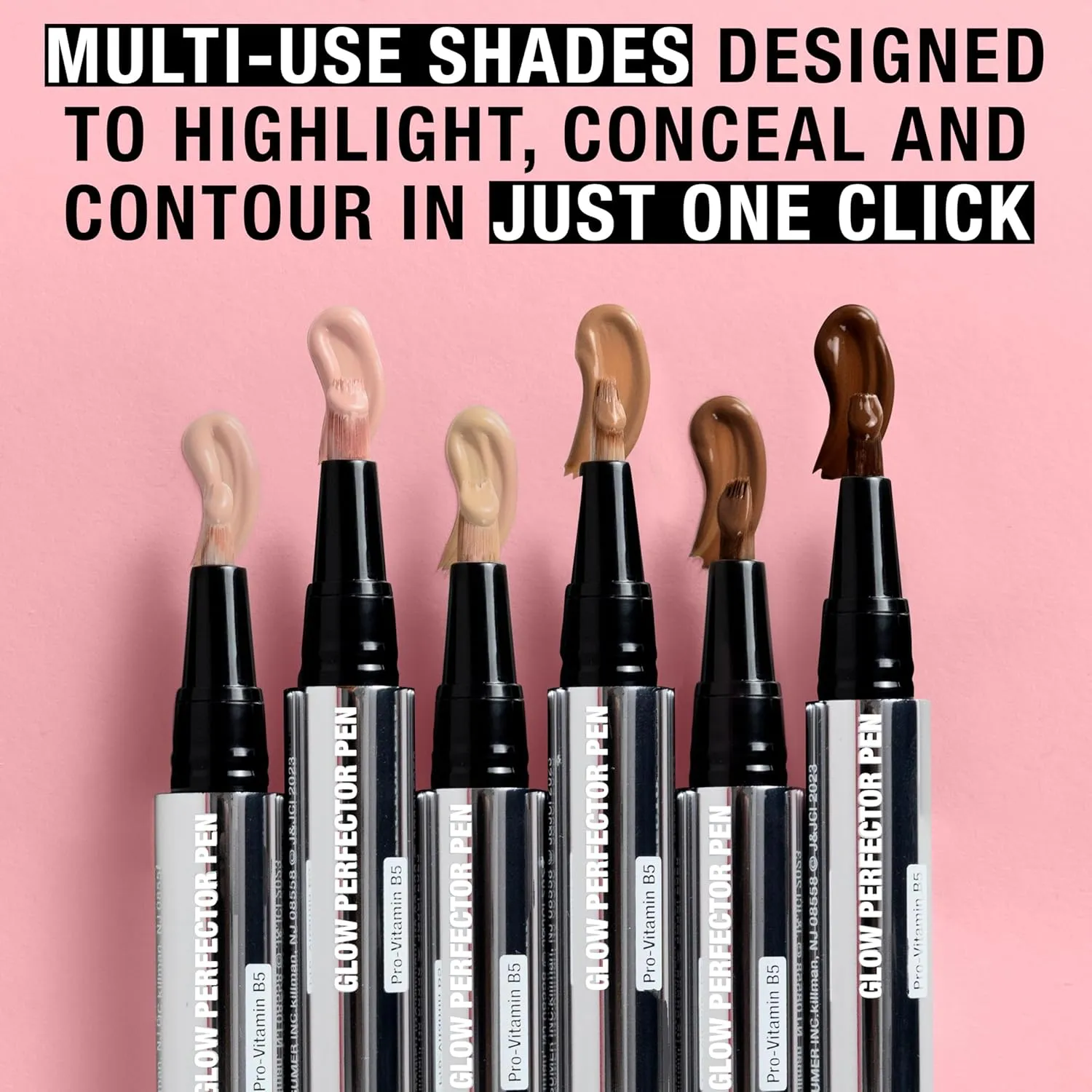 Neutrogena Healthy Skin Glow Perfector Pen, Lightweight Brightening Concealer Pen with Pro-Vitamin B5 & Vitamin E to Brighten Darkness & Dullness for a Natural, Radiant Highlight, Deep, 1 oz