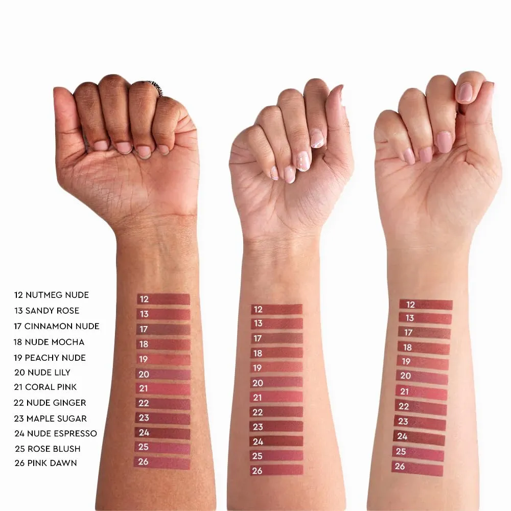 Non-Stop Airy Matte Liquid Lip - Nude Espresso(5 ml)| Transferproof I Waterproof lipstick Long Lasting I Apricot & Avocado Oil | 100% Vegan | 5ml | No Parabens, No Toxins