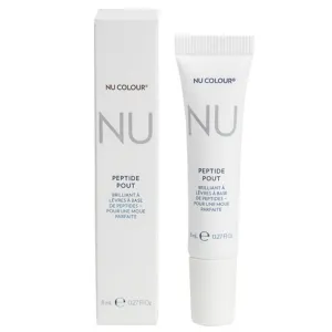 Nu Colour Peptide Pout Lip Enhancer | Hydrating & Plumping Formula with Advanced Peptides & Botanical Extracts | Smooth, Moisturized, Volumized Lips | Lightweight, Non-Sticky | 0.27 fl oz