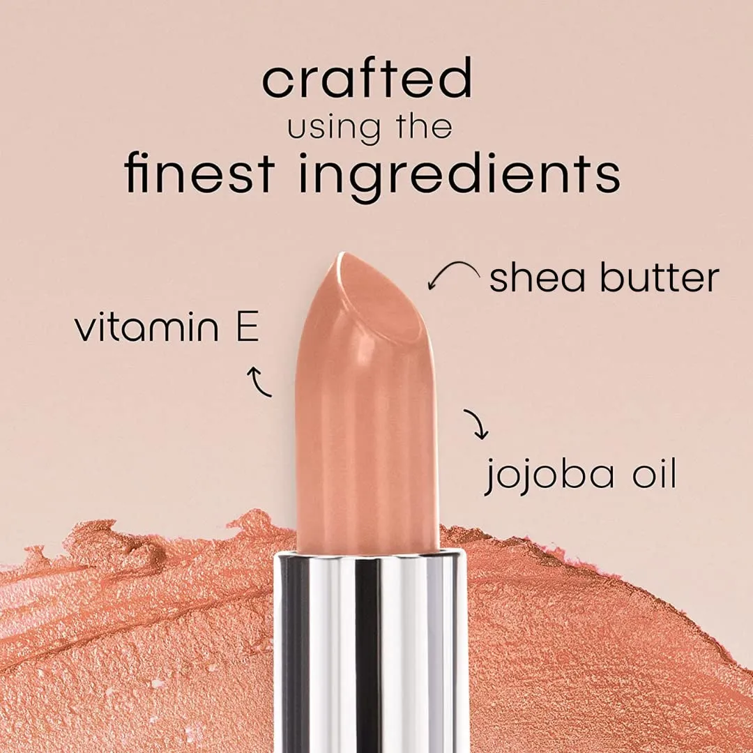 nude envie - Lipstick - Creamy & Long-Lasting Finish - Velvety Texture & Easy Application - Luxury Hydration - With Shea Butter, Vitamin E & Jojoba Oil - Vegan, Paraben-Free & Cruelty-Free - Pure