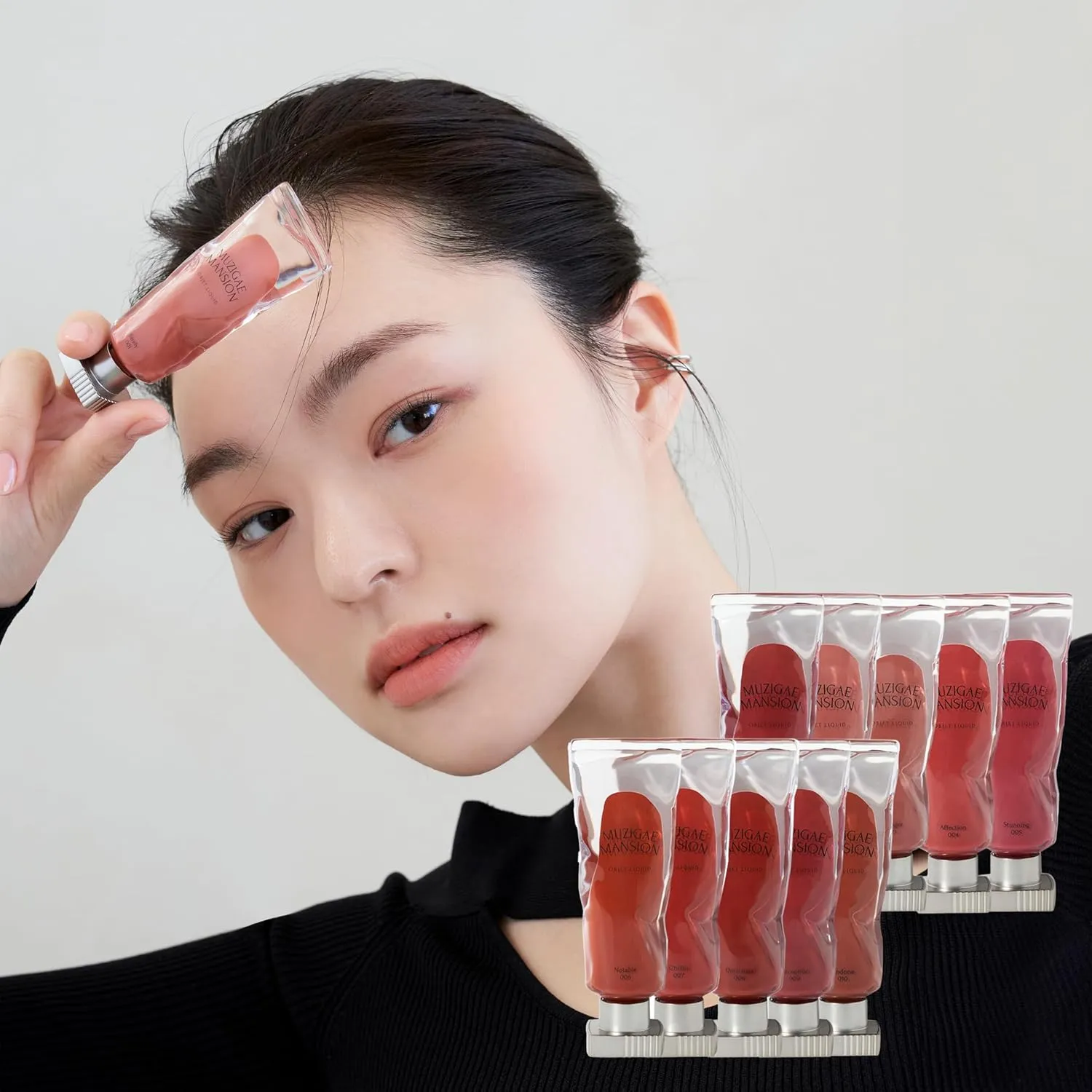 Objet Lip Stain (Unique Paint Tube Design) – Velvet Matte Tint, Long-Lasting Waterproof Lipstick, Hydrating Korean Makeup, Red & Rose Gloss, K-Beauty Tinted Lipstain (15 PRIDE)