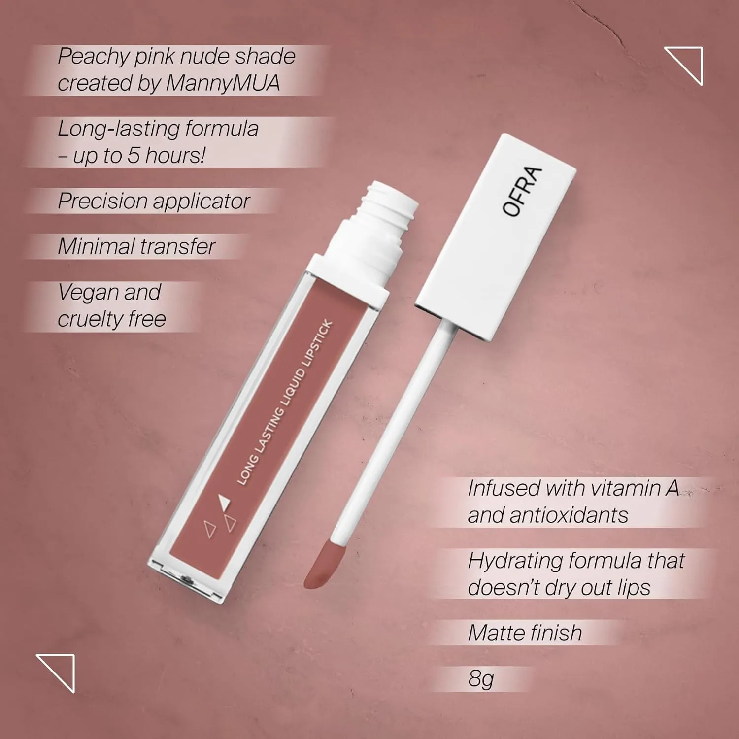 Ofra Long Lasting Liquid Lip Gloss for Women, Aries, 0.2 Ounce