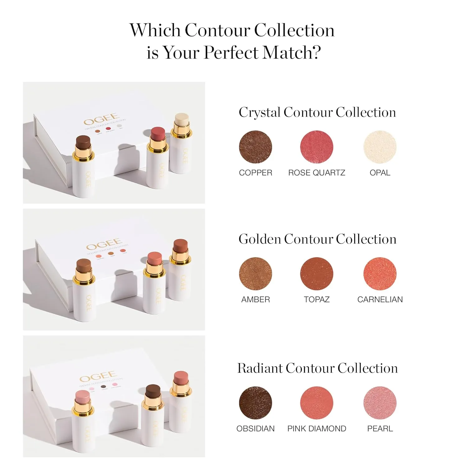 Ogee Sculpted Face Stick - Citrine (CITRINE - RADIANT GOLD SHIMMER) Certified Organic Bronzer Stick & Highlighter Makeup - Multi-Use Bronzer Stick for Face