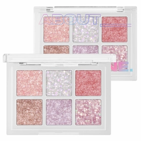 OH:MY Glitter Pop 3 Colors Eyeshadow Palette, High Pigment, Eye Balm, Highlighter Makeup, Shimmer Pearl Shadow, Long-Lasting, Korea Eye Makeup (02 MY:FAIRY)