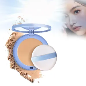 Oil Control Face Pressed Powder, Waterproof Powder Makeup, SettingPowder Makeup, Waterproof Long Lasting FinishingPowder, Matte Perfections PressedPowder (#03 PURE BEIGE)