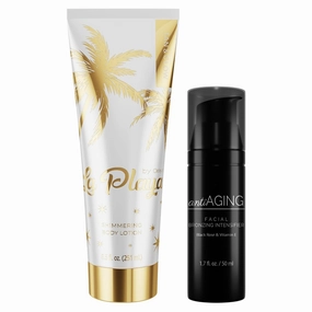 Onyx La Playa Tan & Radiant Anti-Aging Face Tanning Lotion for Tanning Beds - Supreme Indoor Tanning Bed Lotion for Face with Bronzer and Accelerator, Illuminating Moisturizer & Body Highlighter