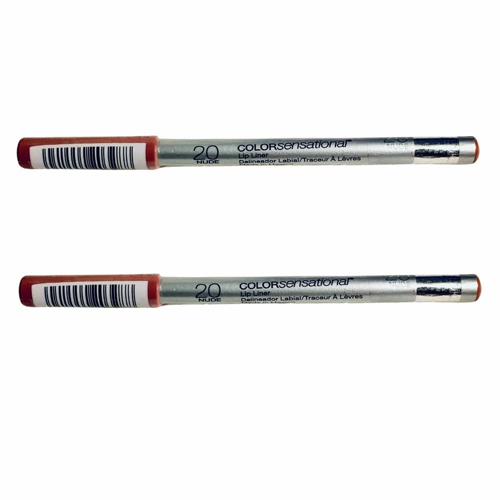 Pack of 2 Maybelline New York Color Sensational  Lip Liner, Nude 20