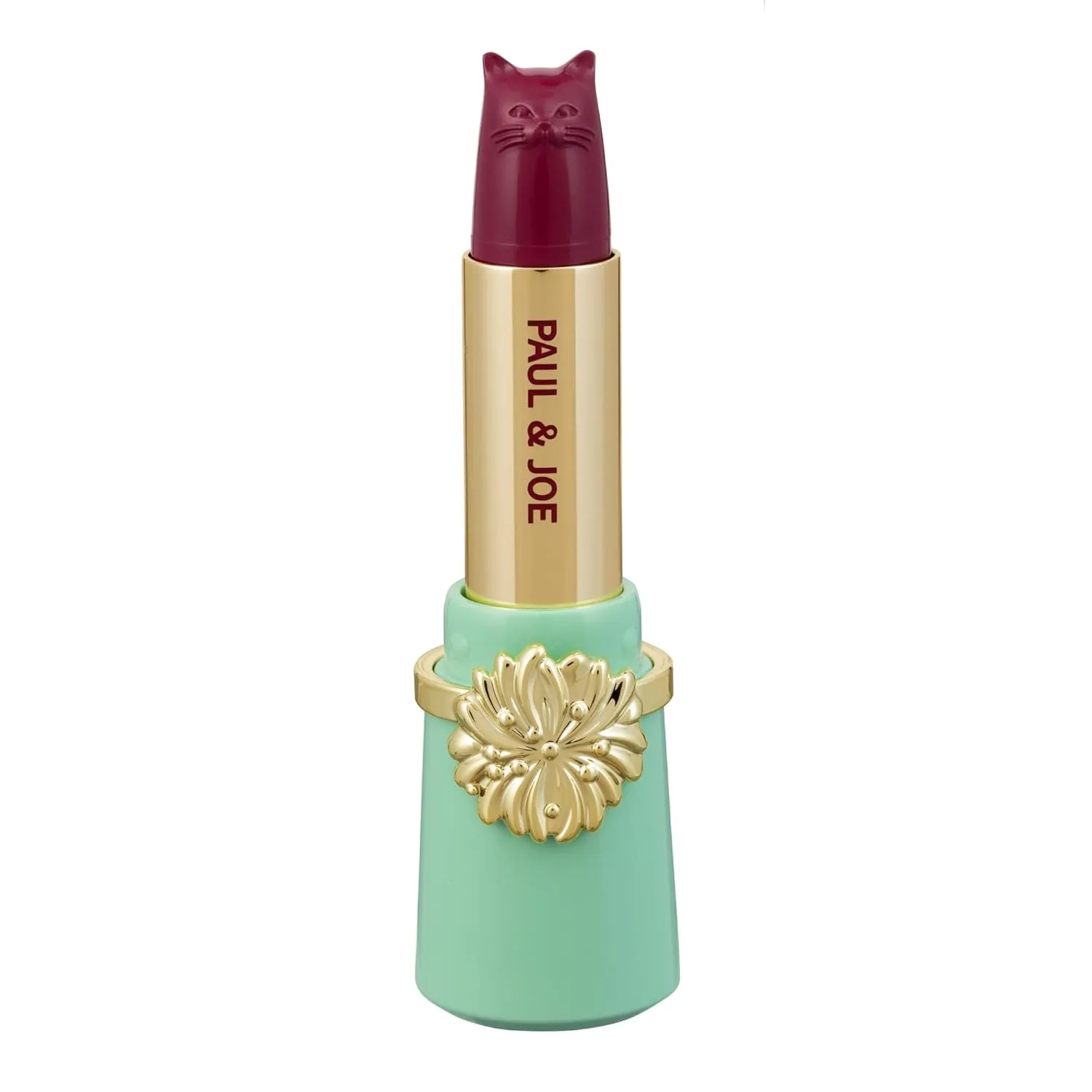 Paul & Joe Lipstick Refill A 002 Lady Bordeaux, Refill Only, Case Sold Separately, High-Color, Long-Wear Cat-Shaped Lipstick Refill, 0.09oz