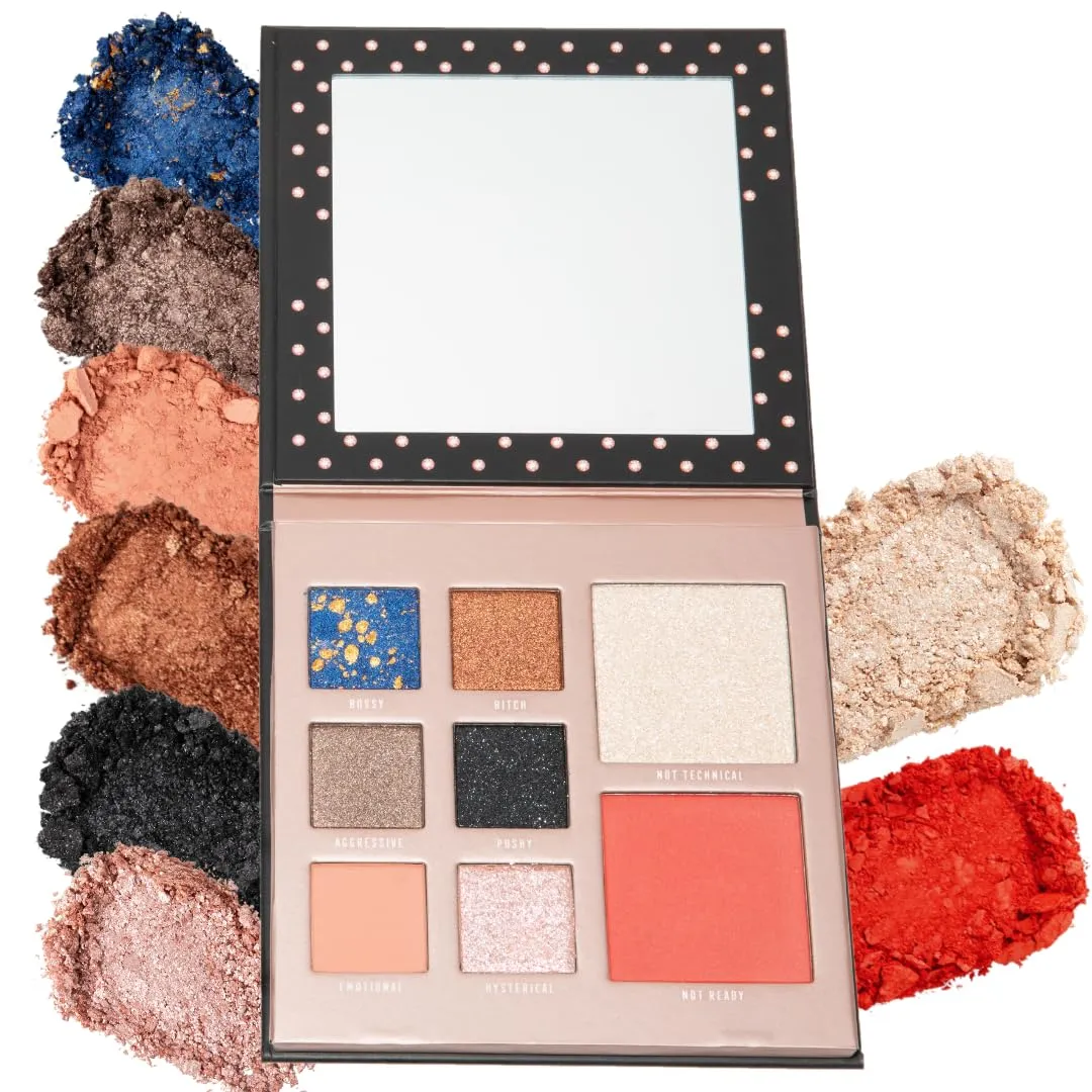 Power Woman Essentials Eyeshadow, Blush, and Highlighter Combo Palette | Vegan and Cruelty-Free (ELEGANCE MEETS STRENGTH)