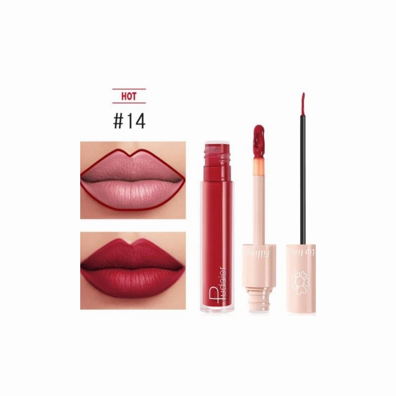 Pudaier - Two-in-One Lipliner Lip Gloss Assorted Shades