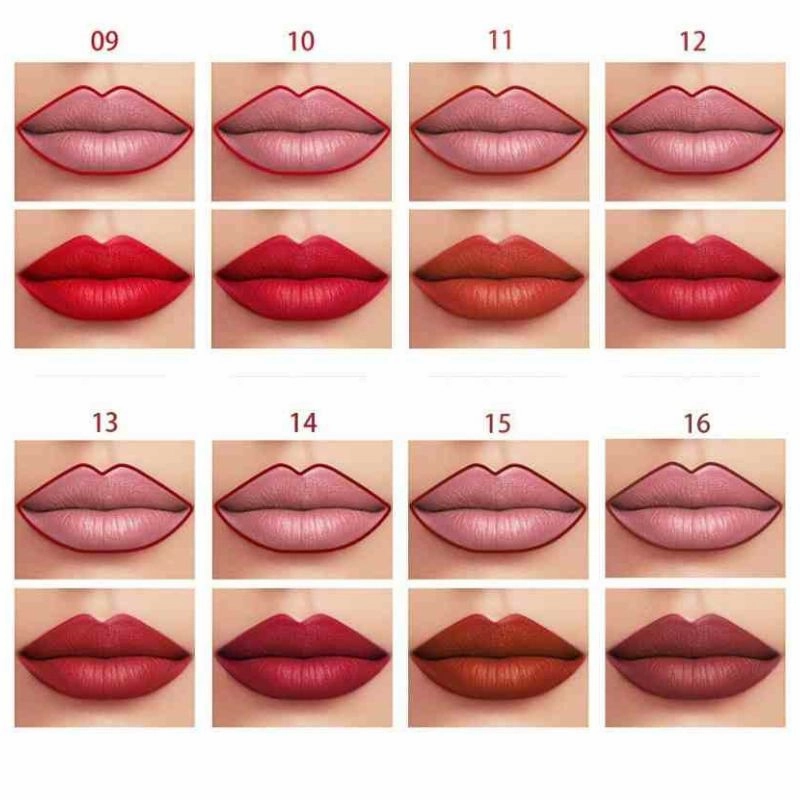 Pudaier - Two-in-One Lipliner Lip Gloss Assorted Shades