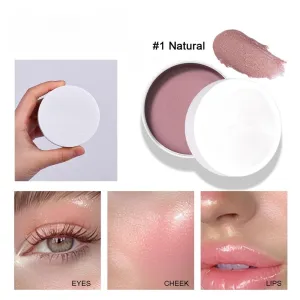 "Magic Skin Awakening Balm" – 3-in-1 Highlighter, Blush & Lip Tint with Hydrating Shine,Non-Sticky, Buildable, For Face/Eyes/Lips (#1 Natural)