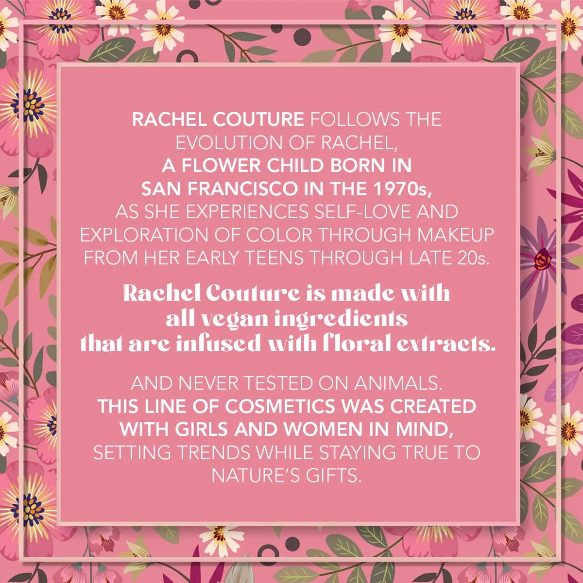 Rachel Couture 4 Color Highlighting Palette Infused with Botanical Extracts | Natural Ingredients & Pure Pigments | Vegan & Cruelty-Free