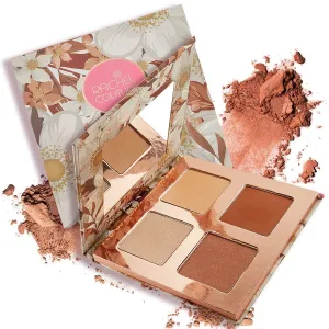 Rachel Couture 4 Color Highlighting Palette Infused with Botanical Extracts | Natural Ingredients & Pure Pigments | Vegan & Cruelty-Free