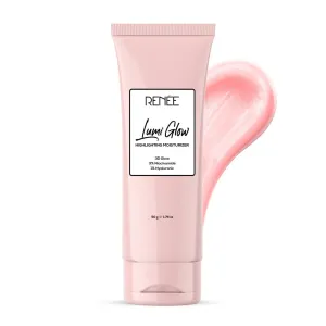 RENEE Lumi Glow Highlighting Moisturizer, Enriched with 3% Niacinamide & 1% Hyaluronic Acid, Prevents Photoaging & UV Damage, Reduces Pigmentation, Fine Lines & Wrinkles, Non-Sticky Glowing Skin