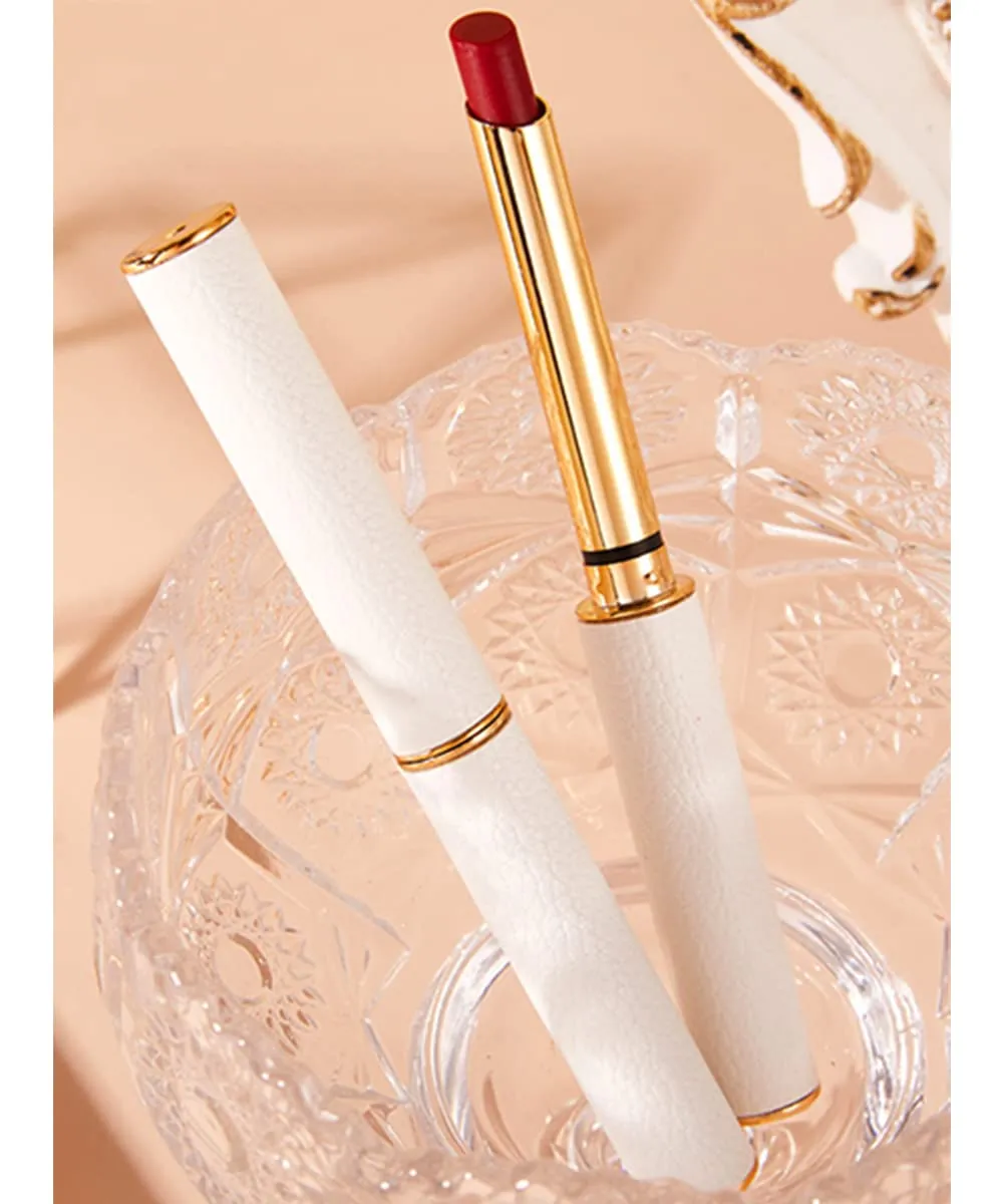Retro Lipstick Small Tube Velvet Red Lipstick Matte Long Waterproof Long Lasting Lipstick Lipstick For Women Make Up Velvet Cosmetic Lipsticks (03#)