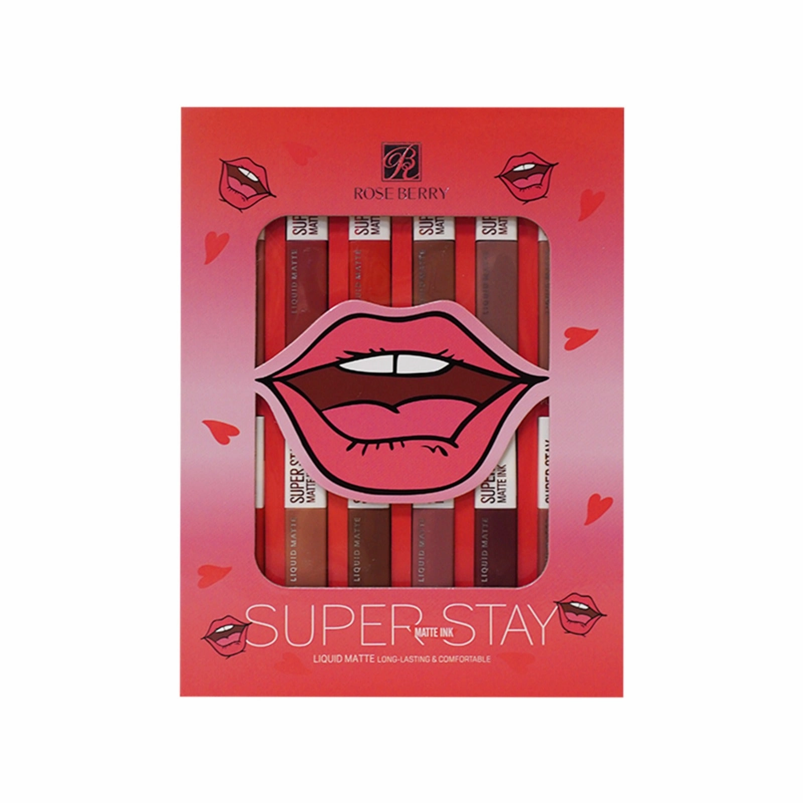 Rose Berry Super Stay Matte Ink Long Lasting - 12pcs