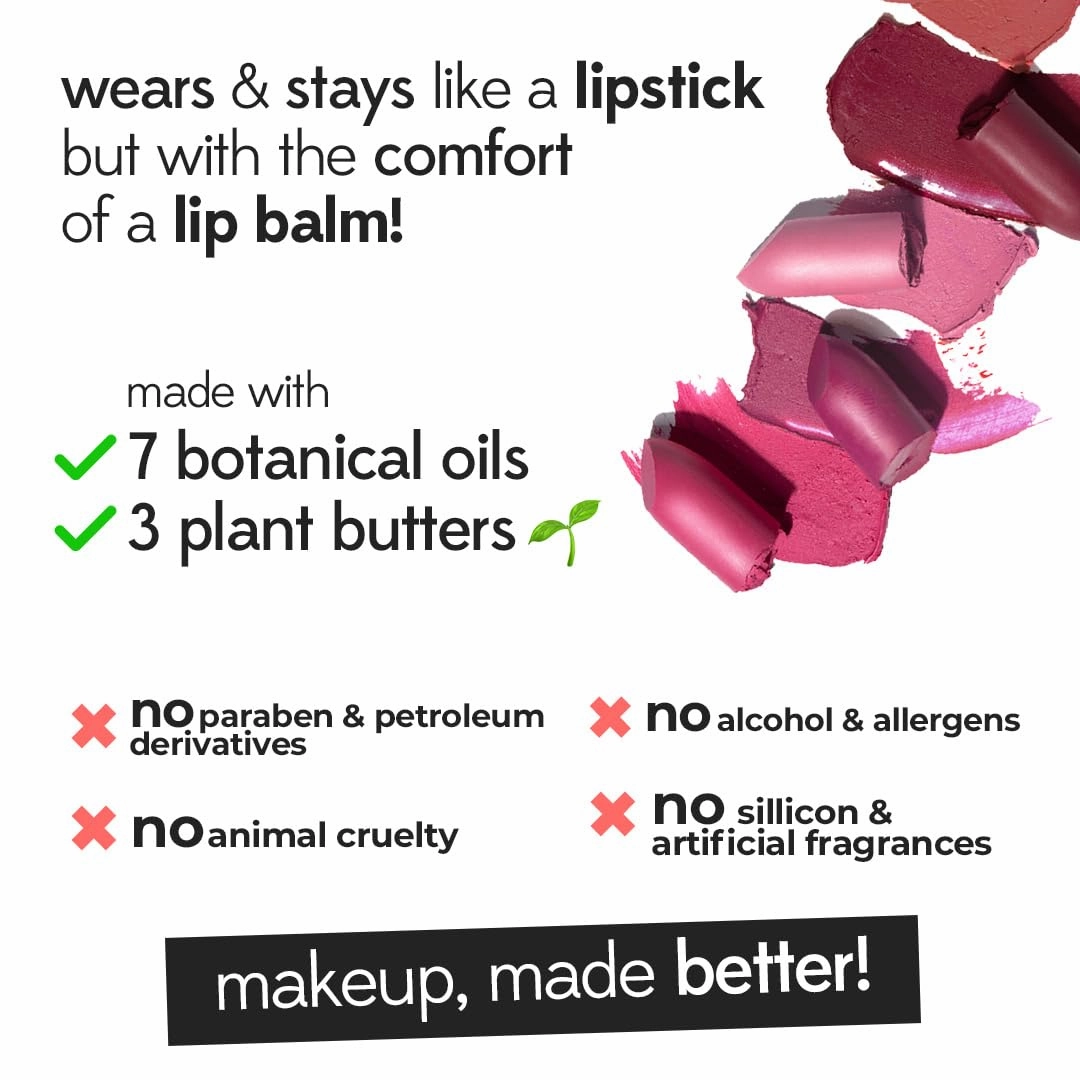RUBY'S ORGANICS Semi-Matte Lipstick for Women, Hydrating and Highly Pigmented, Moisturizing & Non Drying, Lightweight & Long Lasting Formula, Lip Makeup, Paraben-Free, Nude Nuddy, 3.7g