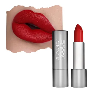Runway Rogue 90s Vibe Lipstick, Moisturizing Matte Classic True-Red Lipstick, ‘Red Carpet’