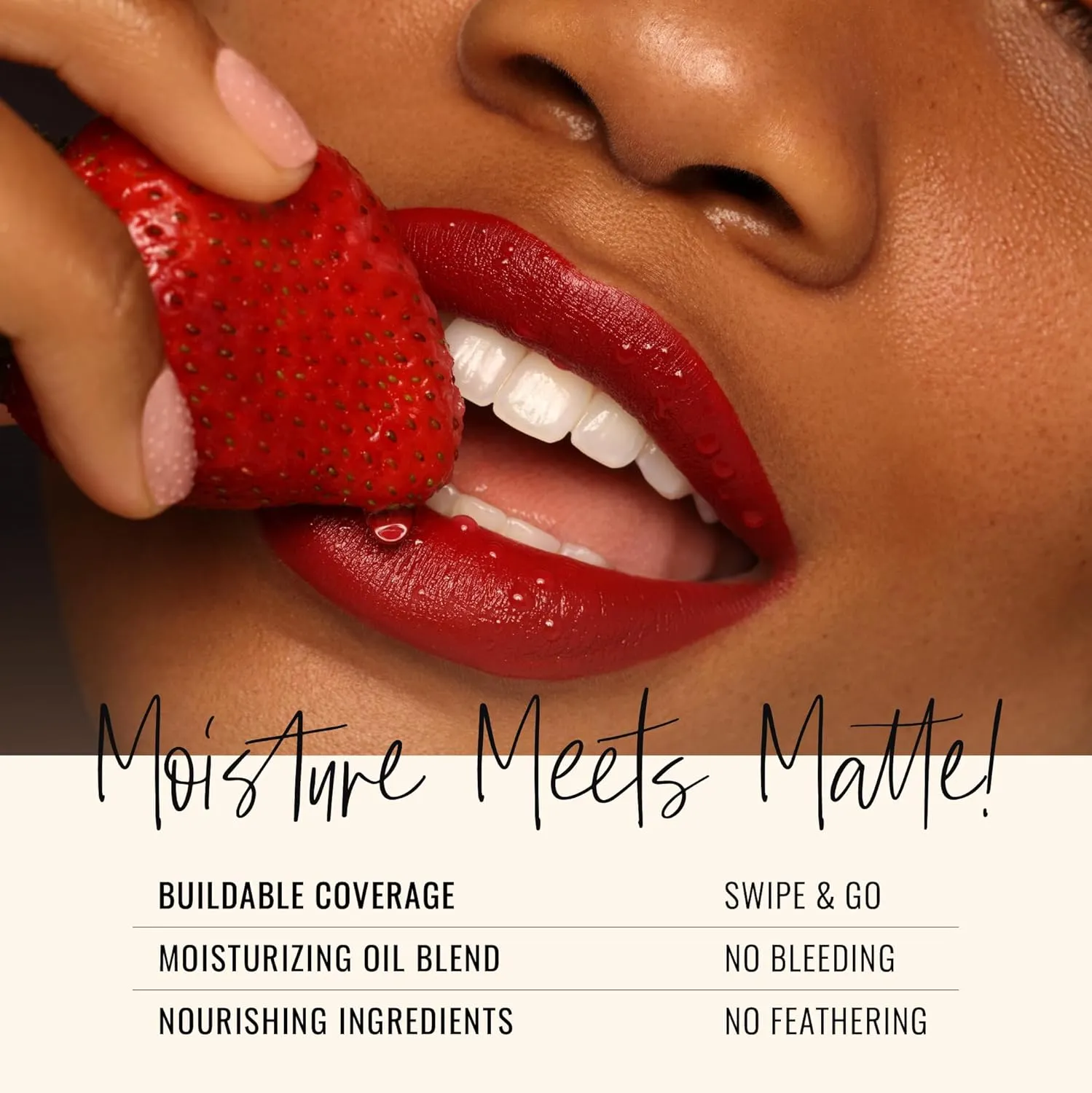 Runway Rogue 90s Vibe Lipstick, Moisturizing Matte Dusty Nude-Pink Lipstick, ‘Front Row’