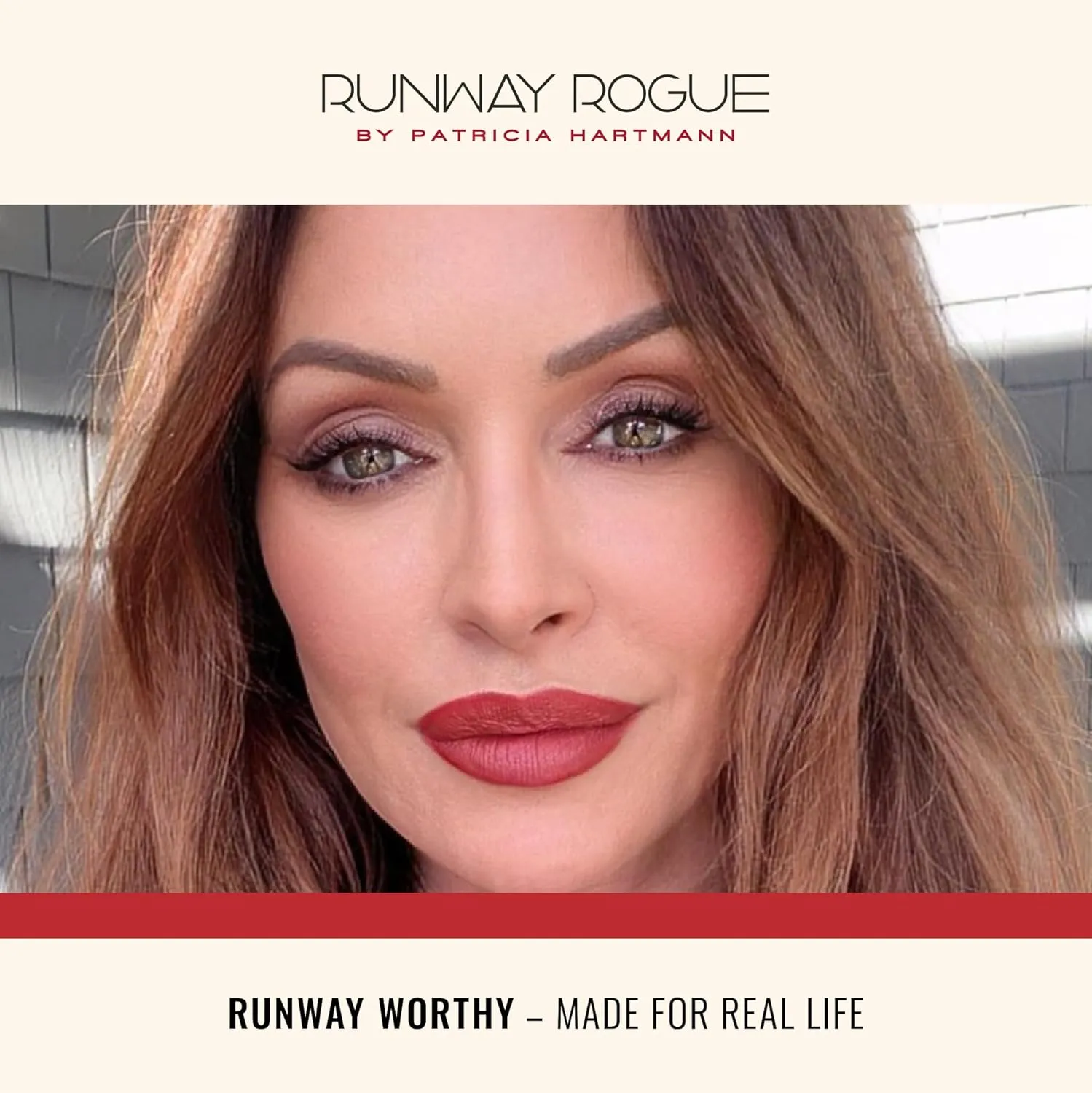 Runway Rogue 90s Vibe Lipstick, Moisturizing Matte Pale-Rose Lipstick, ‘Patricia’