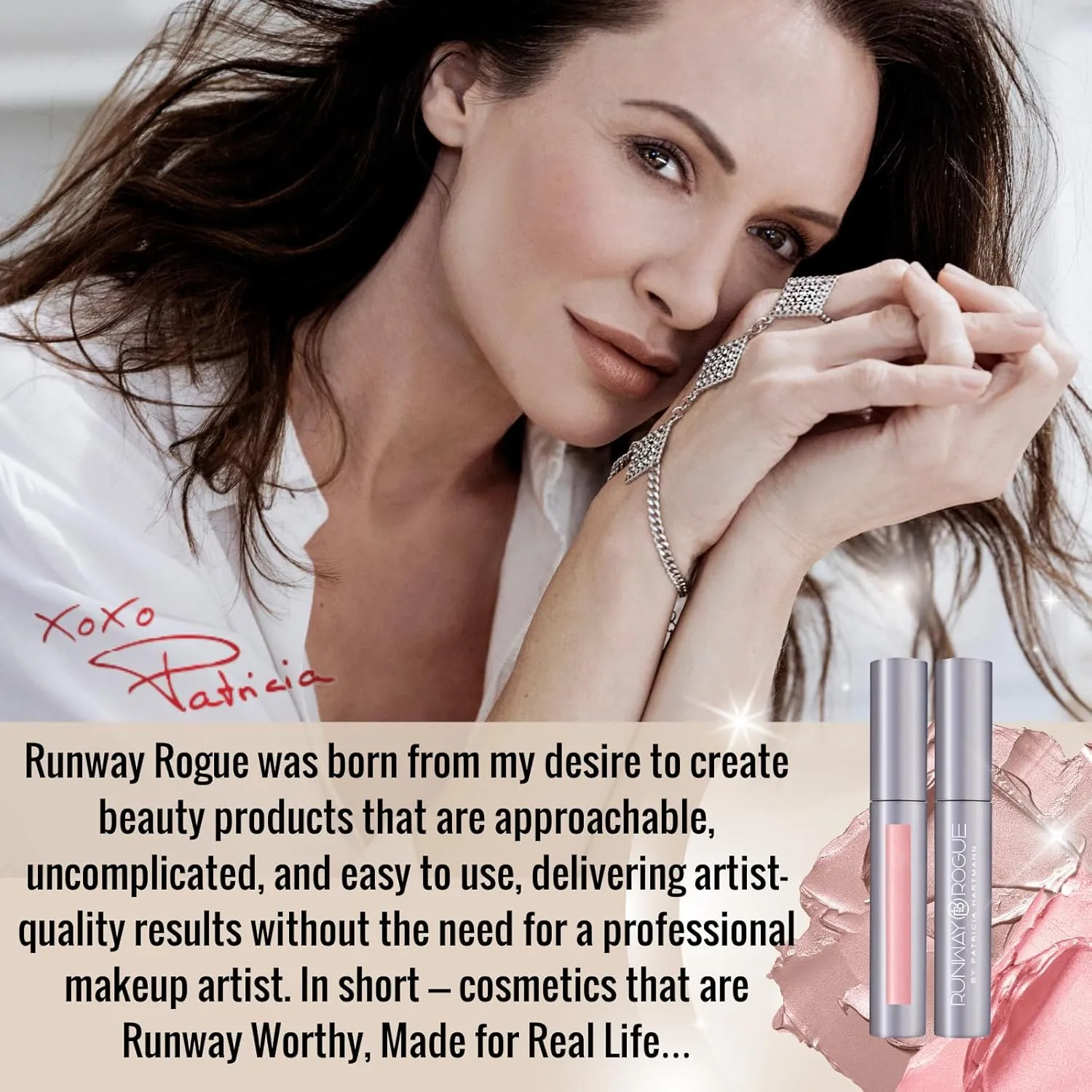Runway Rogue Silk Glam Liquid Lipstick, Long Wear Frosted Pale-Pink Lipstick, ‘Trophy Wife’