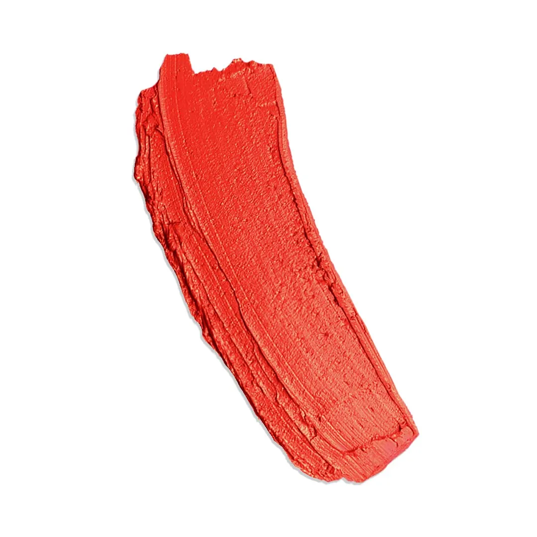 Semi-Matte Lipstick - Courage, Warm Red - Natural Moisturizing Ingredients for All Day Wear - Paraben-Free, Cruelty-Free, Vegan Formula - Hydrating Highly-Pigmented Lip Makeup