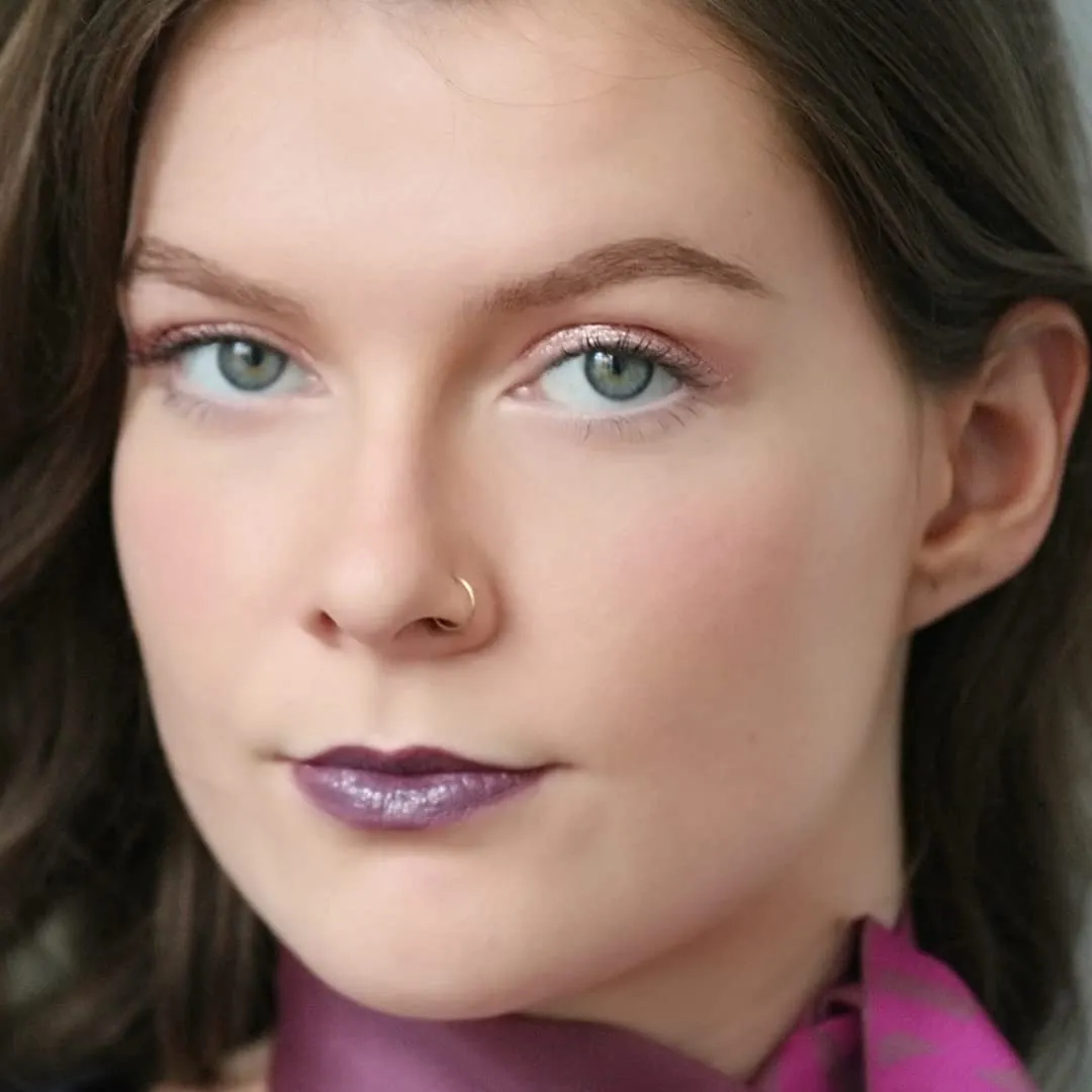 Semi-Matte Lipstick - Splendid, Mauve Purple - Natural Moisturizing Ingredients for All Day Wear - Paraben-Free, Cruelty-Free, Vegan Formula - Hydrating Highly-Pigmented Lip Makeup