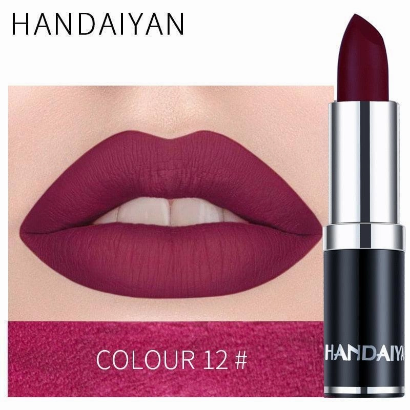 Sexy Rose Purple Lip-gloss Matte 12 Colors