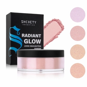 Shcoety Radiant Glow Loose Highlighting Powder, Pink Shimmer