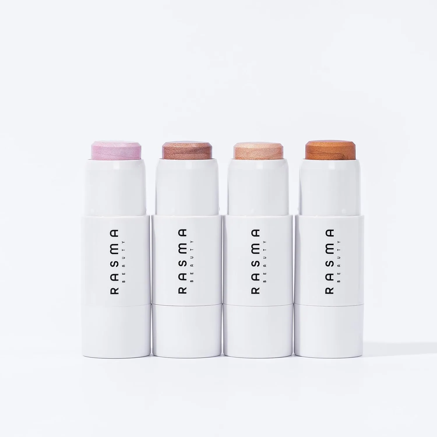 Shimmer Stick by Rasma Beauty, Natural Glow Enhancer, Illuminator Highlighter Skin Tint, for an All Day Radiant Glow, Medium (1, Rose, Regular)