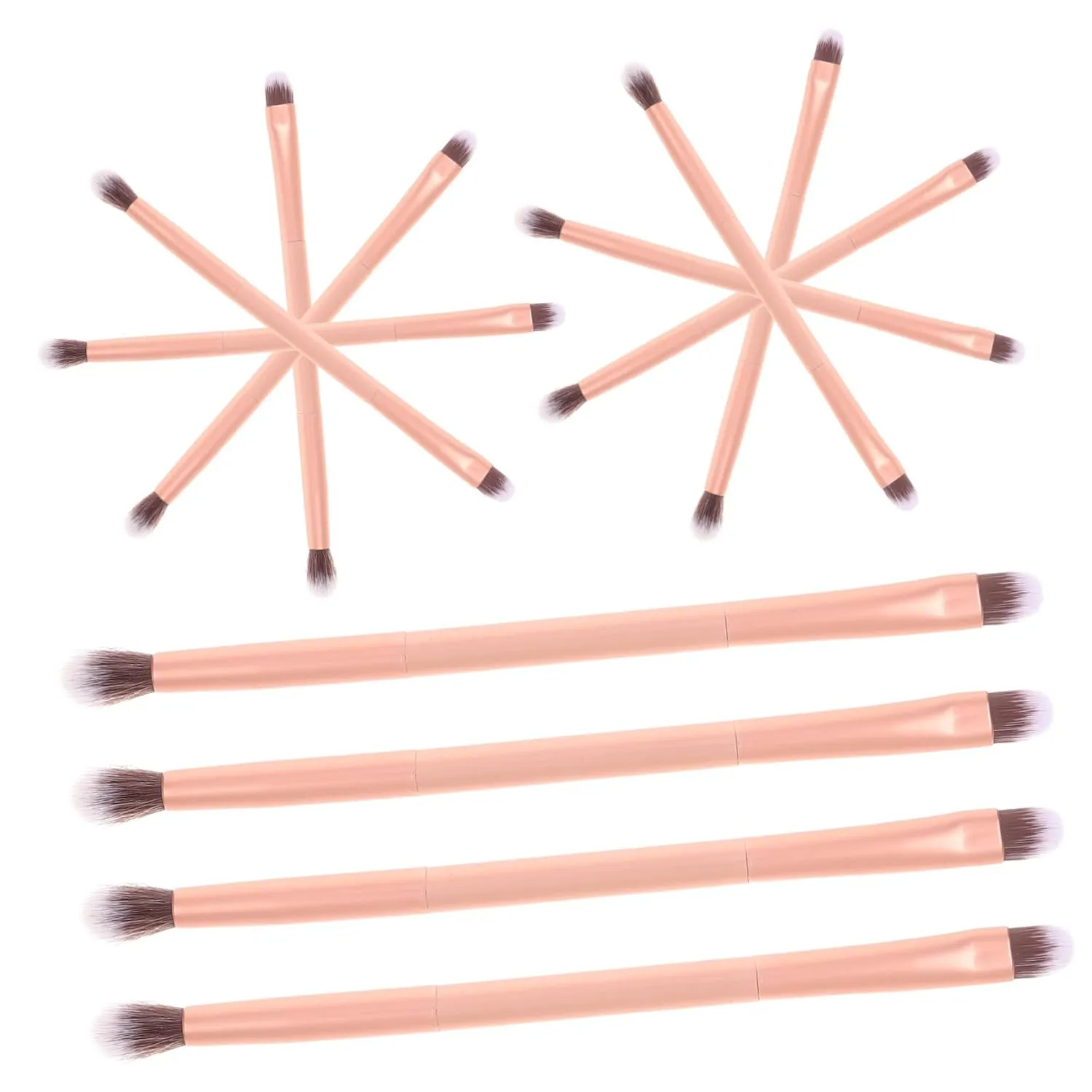 SOIMISS 24pcs Double Ended Eyeshadow Brush for Women Professional Makeup Applicators Dual Brush Heads Versatile Eye Shadow Tools for Easy Application and Blending